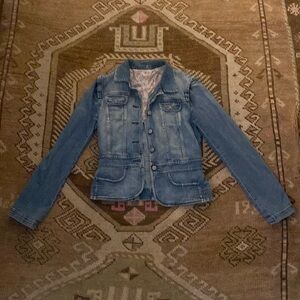 Joe's Jeans Vintage Y2K Denim Jean Trucker Jacket 70s Vibes Size Large EUC